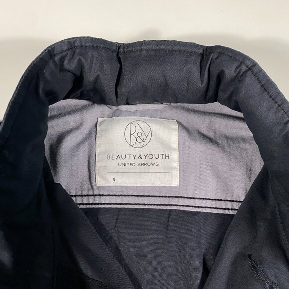 Beauty & Youth by United Arrows Light Utility Cargo Shacket Black men's size M - Picture 5 of 8
